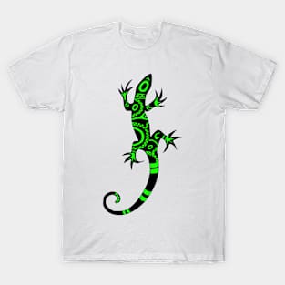 green tribal lezard T-Shirt